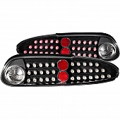 ANZO USA Tail Light Assembly LED&nbsp;Elliptical&nbsp;Clear&nbsp;Set Of 2 - 321133