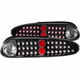 ANZO USA Tail Light Assembly LED&nbsp;Elliptical&nbsp;Clear&nbsp;Set Of 2 - 321133