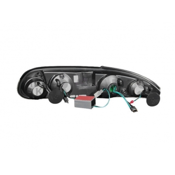 ANZO USA Tail Light Assembly LED Elliptical Clear Set Of 2 - 321133-3