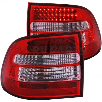 ANZO USA Tail Light Assembly LED Stock Clear/ Red Set Of 2 - 321170