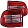 ANZO USA Tail Light Assembly LED Stock Clear/ Red Set Of 2 - 321170