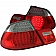ANZO USA Tail Light Assembly LED Stock Clear/ Red Set Of 2 - 321185