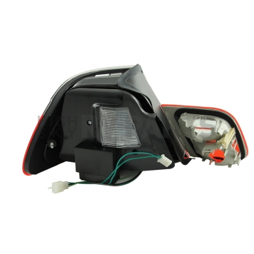 ANZO USA Tail Light Assembly LED Stock Clear/ Red Set Of 2 - 321185-2