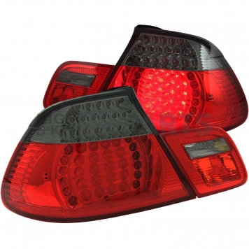 ANZO USA Tail Light Assembly LED Stock Red Smoke Set Of 2 - 321186