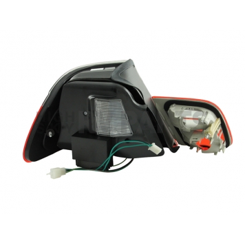 ANZO USA Tail Light Assembly LED Stock Red Smoke Set Of 2 - 321186-2