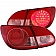 ANZO USA Tail Light Assembly LED Elliptical Clear/ Red Set Of 2 - 321190