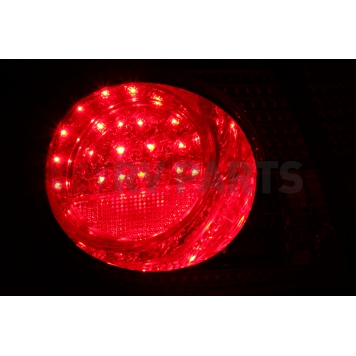 ANZO USA Tail Light Assembly LED Elliptical Clear/ Red Set Of 2 - 321190-2