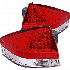 ANZO USA Tail Light Assembly LED&nbsp;Stock&nbsp;Clear/ Red&nbsp;Set Of 2 - 321197