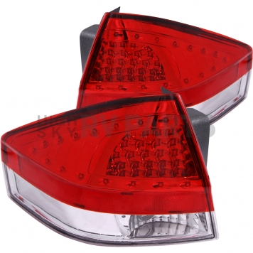ANZO USA Tail Light Assembly LED Stock Clear/ Red Set Of 2 - 321197
