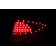 ANZO USA Tail Light Assembly LED Stock Clear/ Red Set Of 2 - 321197