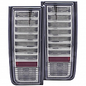 ANZO USA Tail Light Assembly LED&nbsp;Rectangular&nbsp;Smoke&nbsp;Set Of 2 - 321246