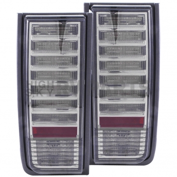ANZO USA Tail Light Assembly LED Rectangular Smoke Set Of 2 - 321246