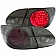 ANZO USA Tail Light Assembly LED Stock Red Smoke Set Of 2 - 321270