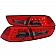 ANZO USA Tail Light Assembly LED Stock Red Smoke Set Of 2 - 321277