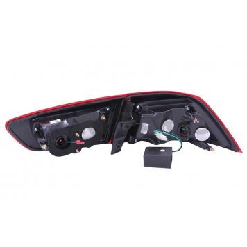 ANZO USA Tail Light Assembly LED Stock Red Smoke Set Of 2 - 321277-2