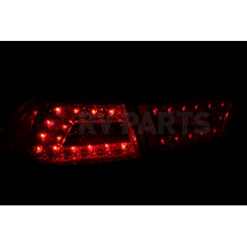 ANZO USA Tail Light Assembly LED Stock Red Smoke Set Of 2 - 321277-3