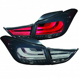 ANZO USA Tail Light Assembly LED&nbsp;Stock&nbsp;Smoke&nbsp;Set Of 2 - 321297