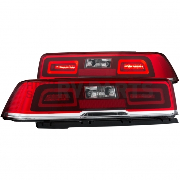 ANZO USA Tail Light Assembly LED Stock Clear/ Red Set Of 2 - 321322