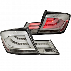 ANZO USA Tail Light Assembly LED&nbsp;Stock&nbsp;Clear&nbsp;Set Of 2 - 321325
