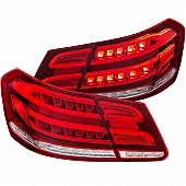 ANZO USA Tail Light Assembly LED&nbsp;Rectangular&nbsp;Clear/ Red&nbsp;Set Of 2 - 321331
