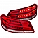 ANZO USA Tail Light Assembly LED Rectangular Clear/ Red Set Of 2 - 321331