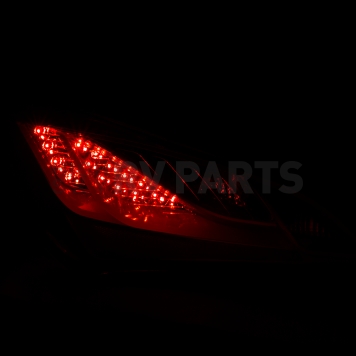 ANZO USA Tail Light Assembly LED Stock Red Smoke Set Of 2 - 321332-3