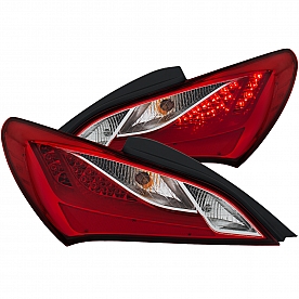 ANZO USA Tail Light Assembly LED&nbsp;Stock&nbsp;Clear/ Red&nbsp;Set Of 2 - 321334