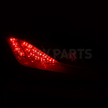 ANZO USA Tail Light Assembly LED Stock Clear/ Red Set Of 2 - 321334-3