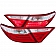 ANZO USA Tail Light Assembly LED Rectangular Clear/ Red Set Of 2 - 321335