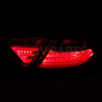 ANZO USA Tail Light Assembly LED Rectangular Clear/ Red Set Of 2 - 321335-3