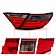 ANZO USA Tail Light Assembly LED Rectangular Red Smoke Set Of 2 - 321336
