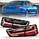 ANZO USA Tail Light Assembly LED Rectangular Clear/ Red Set Of 2 - 321352