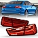 ANZO USA Tail Light Assembly LED Rectangular Red Set Of 2 - 321353