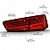 ANZO USA Tail Light Assembly LED Rectangular Red Set Of 2 - 321353