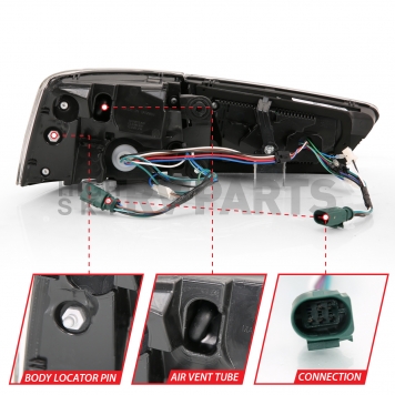 ANZO USA Tail Light Assembly LED Rectangular Red Set Of 2 - 321353-5