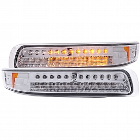 ANZO USA Parking/ Turn Signal Light LED&nbsp;Clear&nbsp;Set Of 2 - 511054
