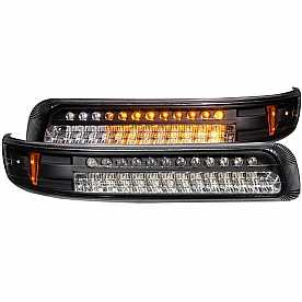 ANZO USA Parking/ Turn Signal Light LED&nbsp;Clear&nbsp;Set Of 2 - 511055