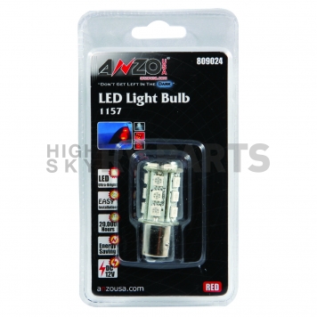 ANZO USA Tail Light Bulb 18-LED Red Single - 809024-1