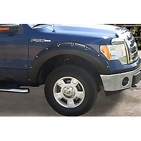 TrailFX Fender Flare - Black ABS Smooth Thermoplastic  Set Of 4 - FFF3002S