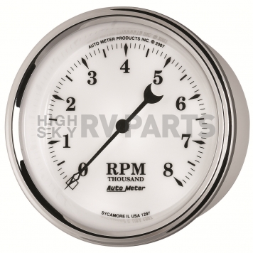 AutoMeter Old Tyme White II In-Dash Tachometer Gauge - 1297-3