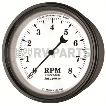 AutoMeter Old Tyme White II In-Dash Tachometer Gauge - 1297-4