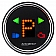 AutoMeter Auto Trans Shifter Indicator Gauge - 1460
