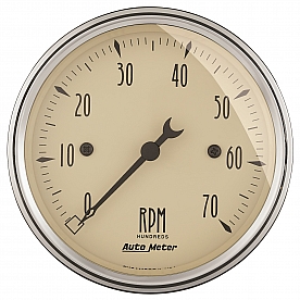 AutoMeter Antique Beige Series Electrical Tachometer Gauge - 1898