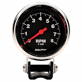 AutoMeter Pedestal Traditional Tachometer Gauge Chrome - 2893