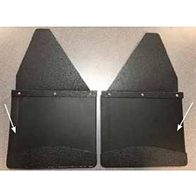 Husky Liner Mud Flap - Black Matte Textured Thermoplastic Olefin Set Of 2 - 17100