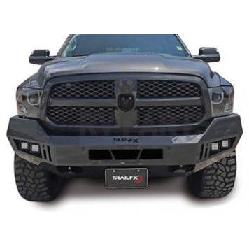 TrailFX TFX Front LD Bumper 1-Piece Design Steel Titanium Black - FLDB007TI