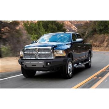 TrailFX TFX Front HD Bumper 1-Piece Design Steel Titanium Black - FHDB003TI