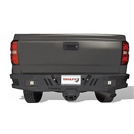TrailFX TFX Rear HD Bumper 1-Piece Design Steel Titanium Black - RHDB006TI