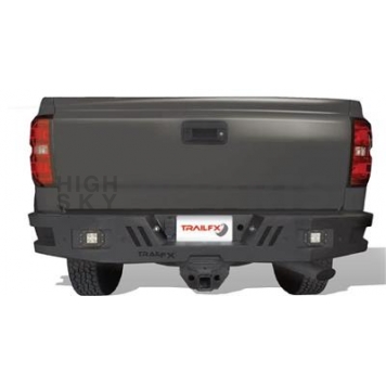 TrailFX TFX Rear HD Bumper 1-Piece Design Steel Titanium Black - RHDB006TI