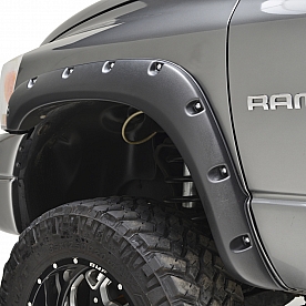 TrailFX Fender Flare - Black ABS Textured Plastic Matte Set Of 4 - PFFD3001T